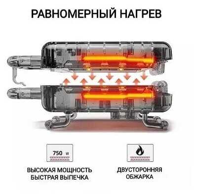 Вафельница для хот-догов SOKANY (110) фотография 4