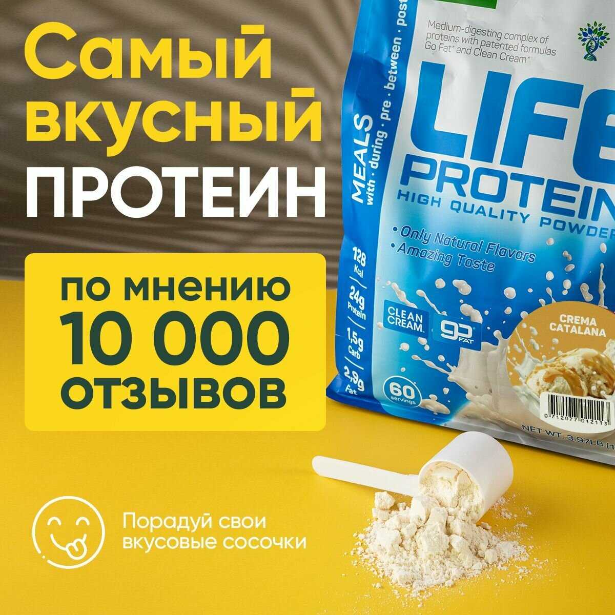 Протеин Life Protein Протеин сывороточный + Изолят (4LB) фотография 4