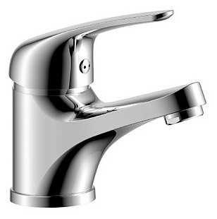 Смеситель для раковины (умывальника) Rossinka Silvermix Y40-11, рычажный