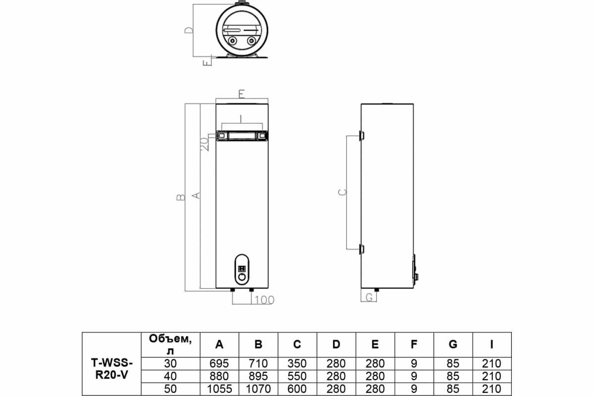 Водонагреватель накопительный Timberk T-WSS30-R20-V фотография 7