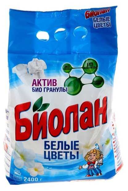 Стиральный порошок Биолан Белые цветы (ручная стирка) фотография 2