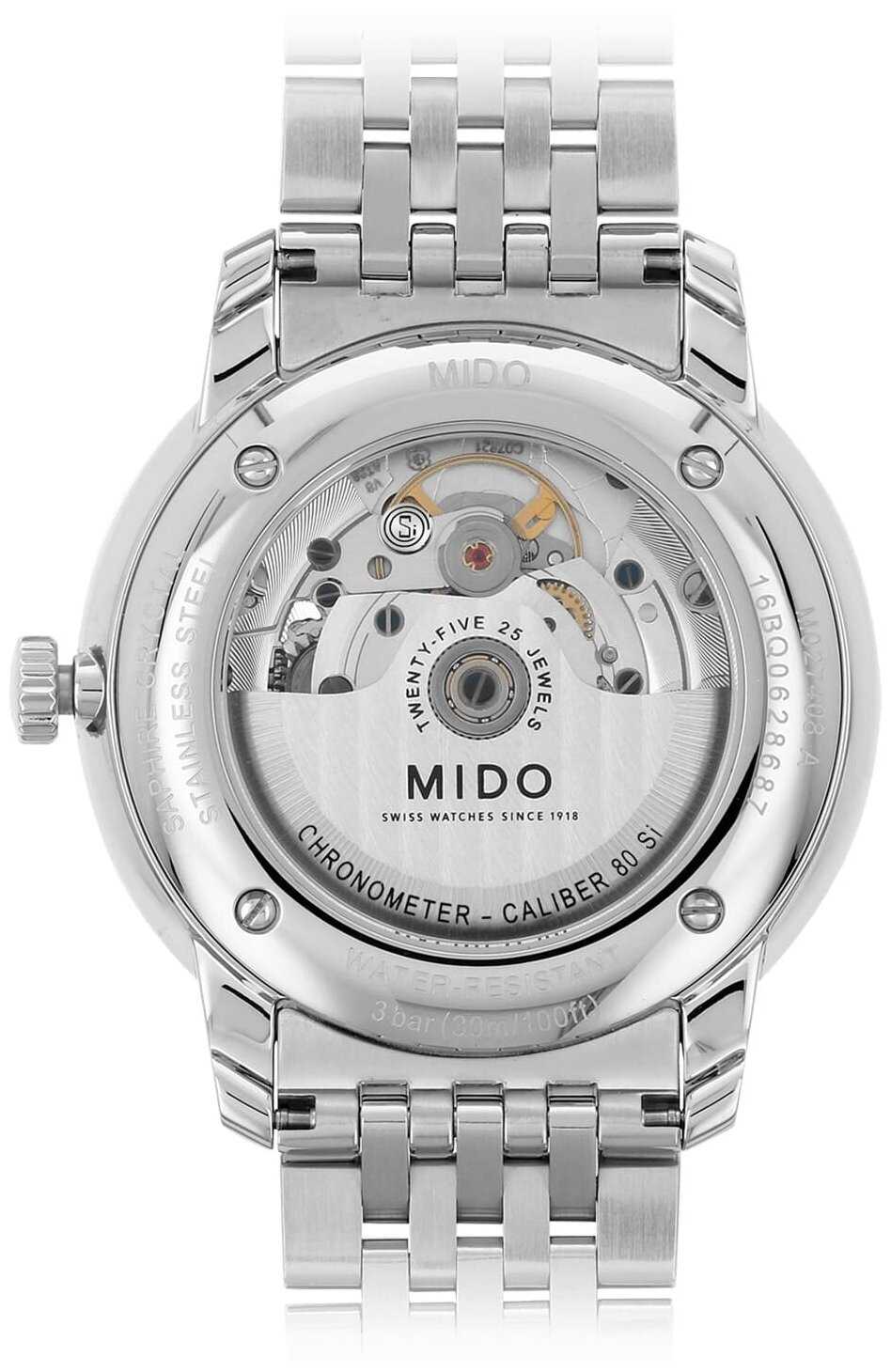 Часы Mido Baroncelli Chronometer Silicon Gent M027.408.11.031.00 фотография 1