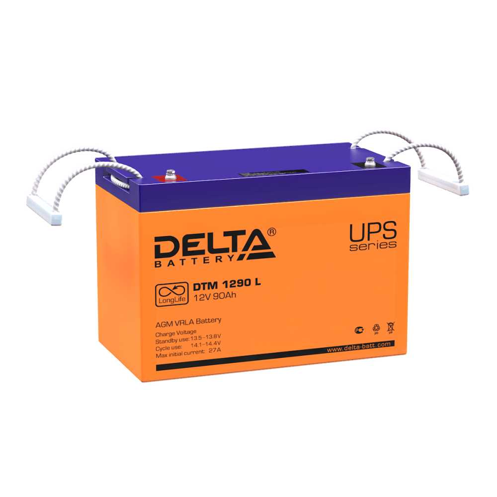 Аккумуляторная батарея DELTA Battery DTM 1275 L (12В) фотография 3