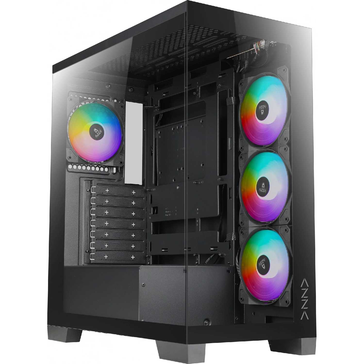 Компьютерный корпус ATX Azza Cove черный (csaz-570b cove) Midi-Tower