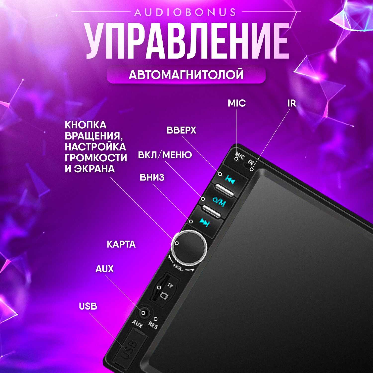 Автомагнитола Универсальная (7018B) фотография 7