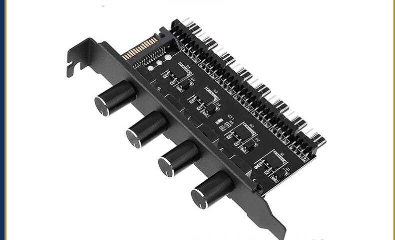 Контроллер скорости SATA Y 4-Pin (для восьми вентиляторов) фотография 8