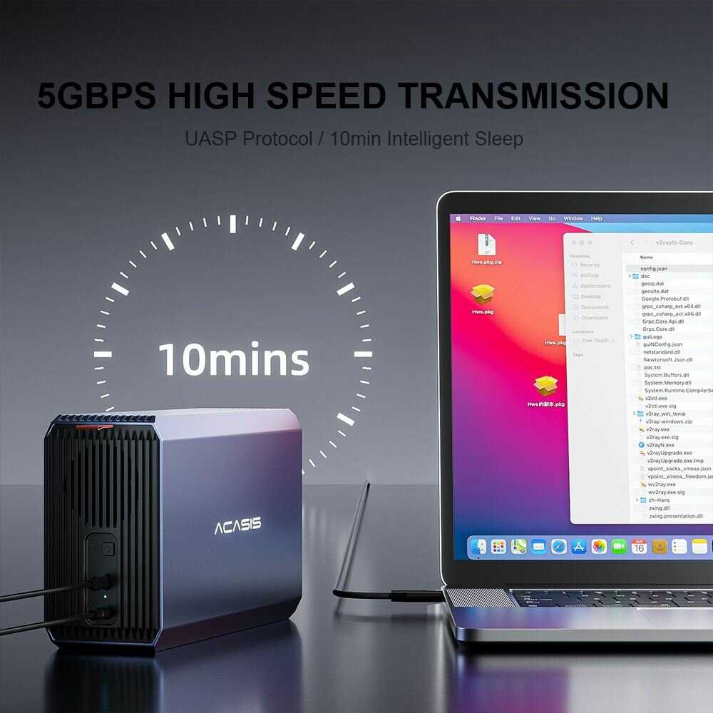 Корпус для SSD накопителя ACASIS TBU405pro (40 Гбит/с) фотография 4