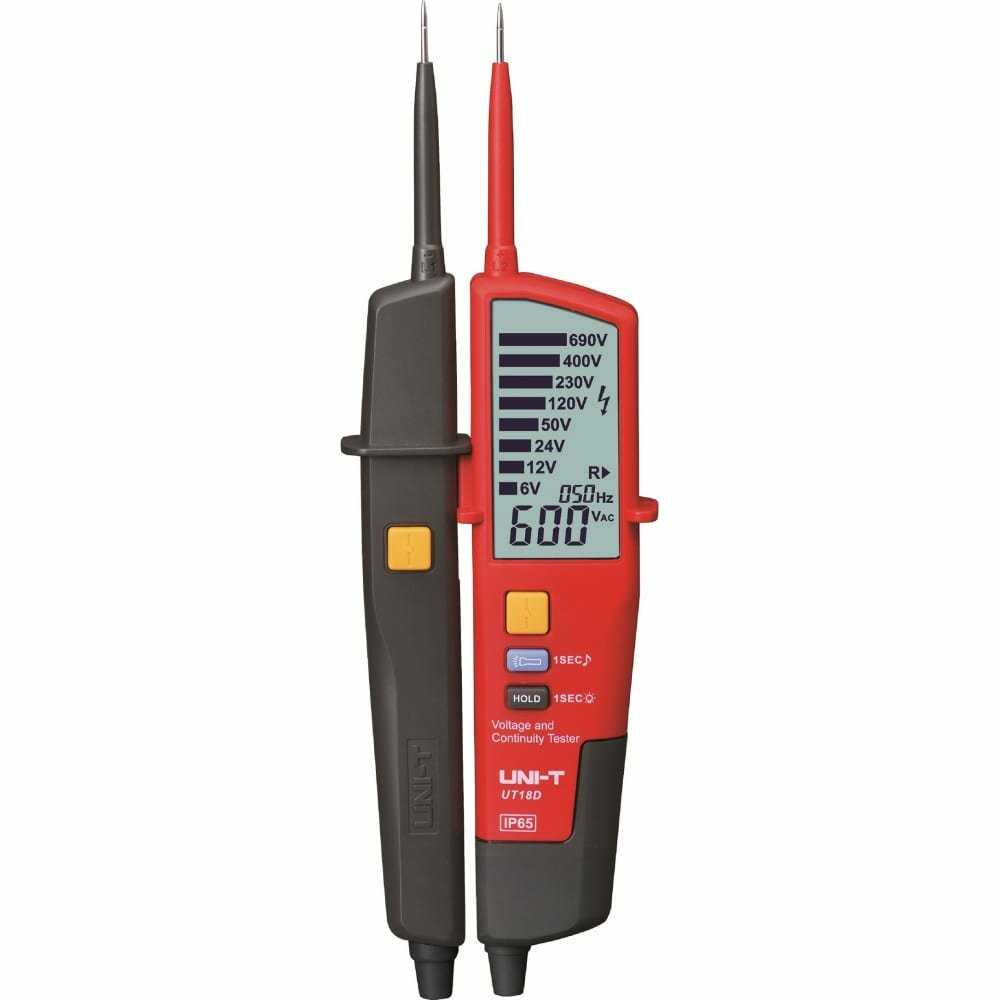 Тестер напряжения и целостности цепи UNI-T UT18D фотография 2