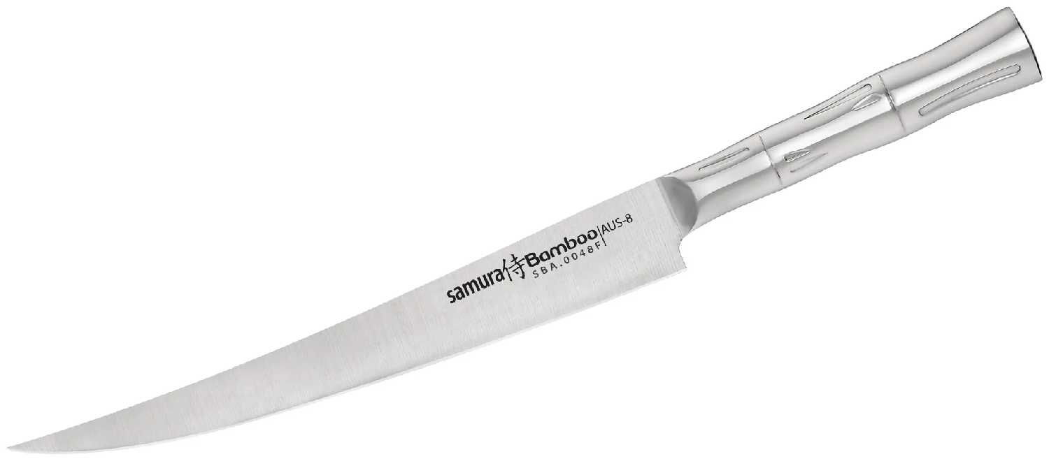 Кухонный нож Samura Bamboo SBA-0048F филейный, длина лезвия 22,4см