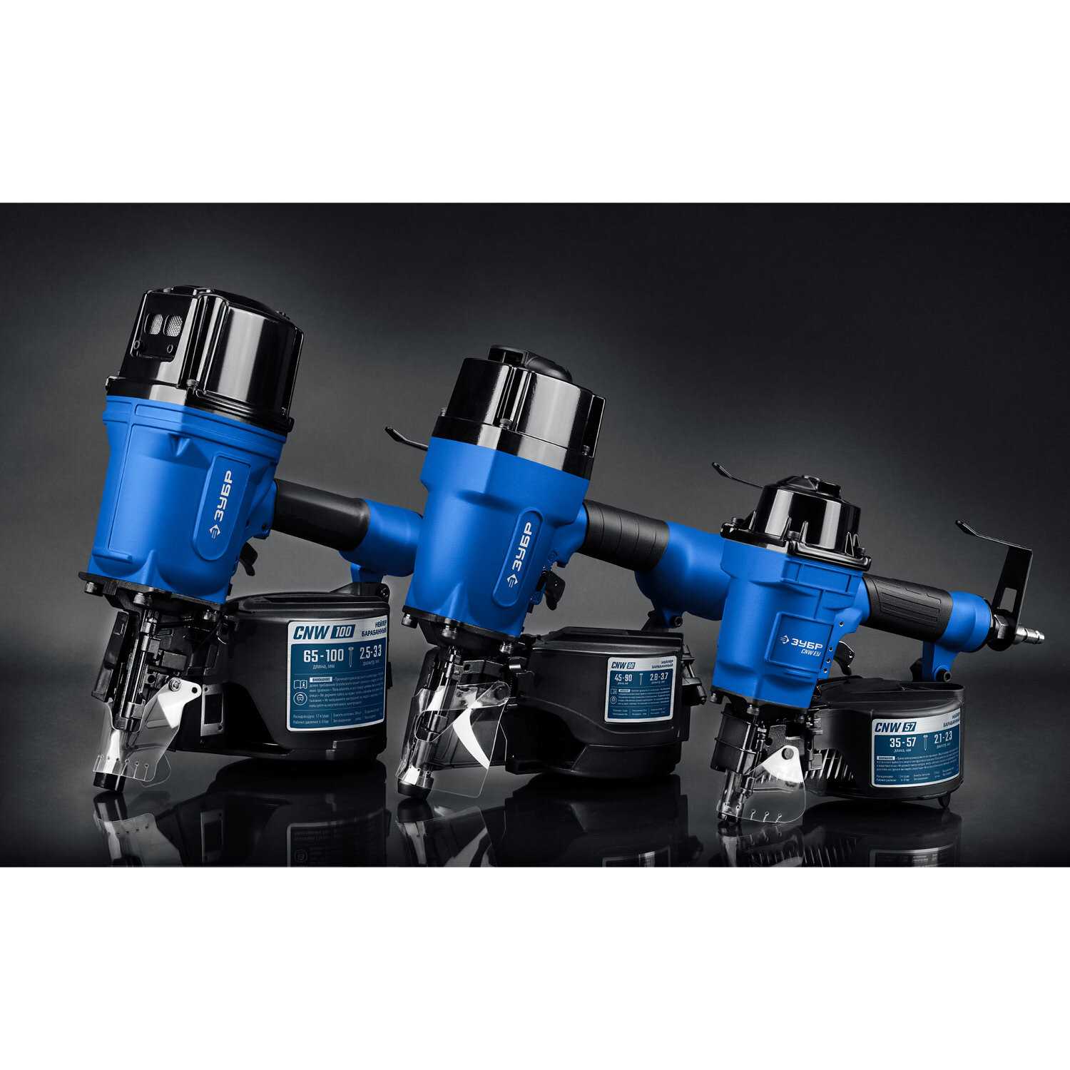 ЗУБР CNW-57 пневматический нейлер для барабанных гвоздей CNW (31910) фотография 16