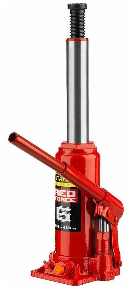 Домкрат бутылочный гидравлический STAYER 43160-6-K фотография 1