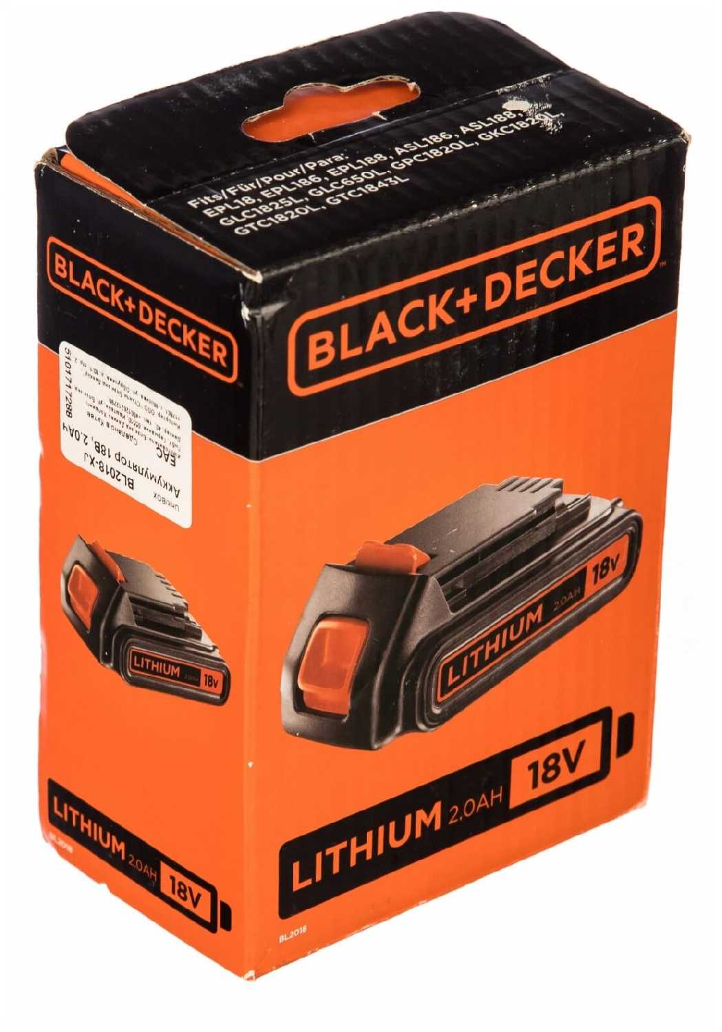 Аккумулятор BLACK+DECKER BL2018-XJ Li-Ion 18 В фотография 3