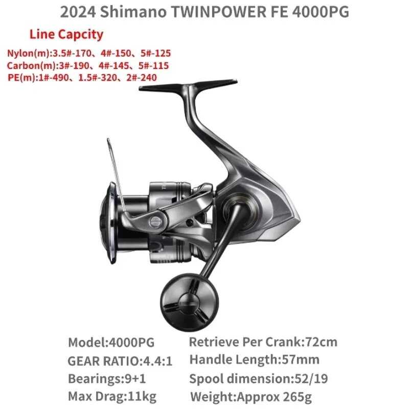 Спиннинговая рыболовная катушка SHIMANO Twin Power (C2500SXG) фотография 22
