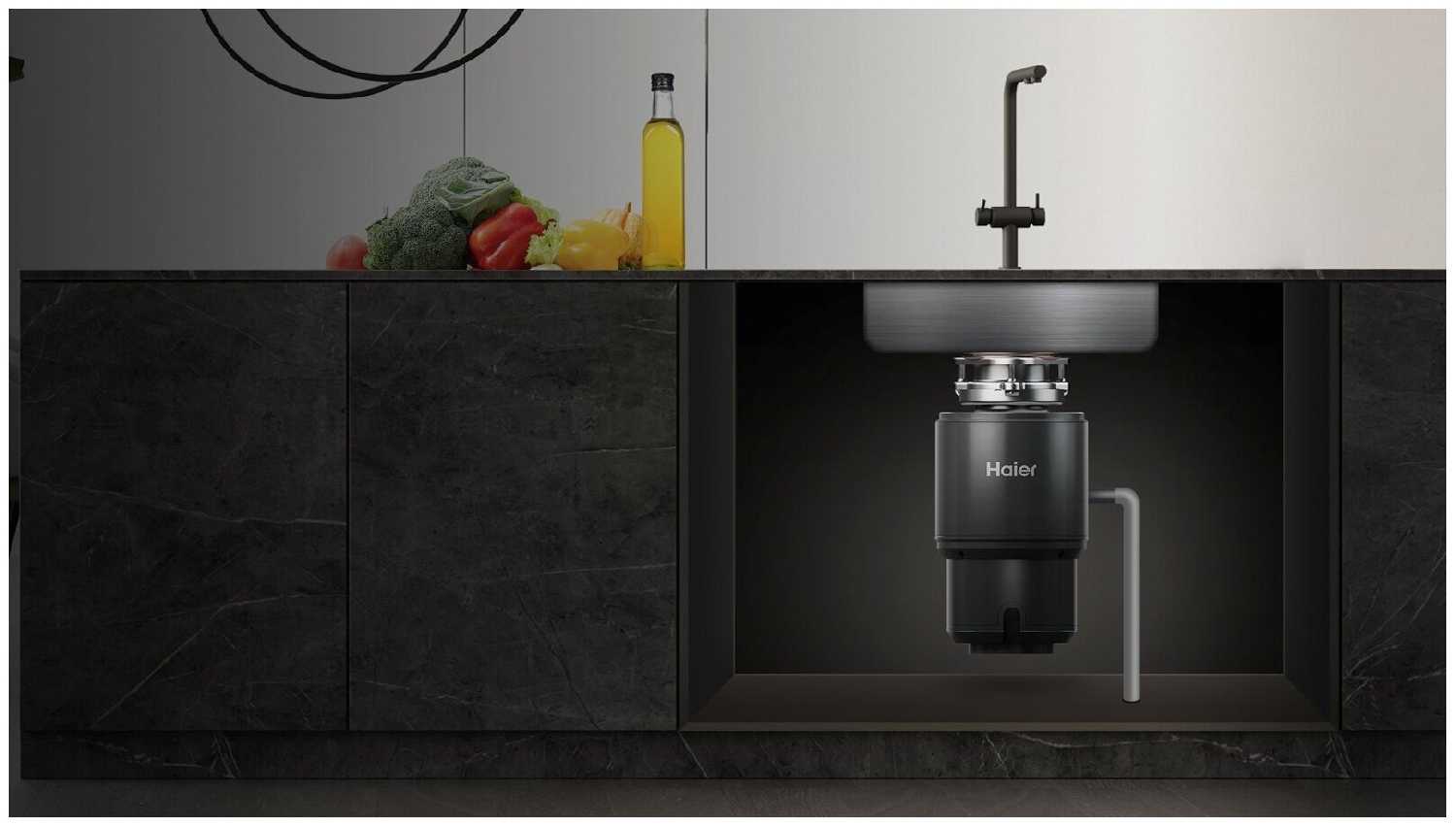 Измельчитель пищевых отходов Haier HDM-1370B фотография 1