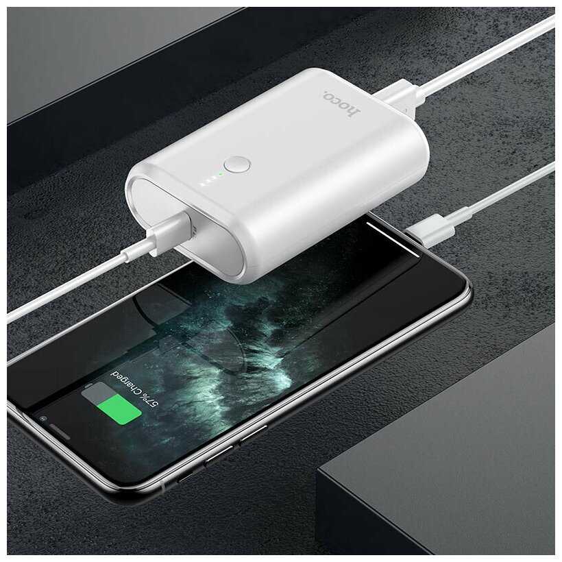 Портативный аккумулятор Hoco Q3 PD20W + QC3.0 10000mAh Белый фотография 1