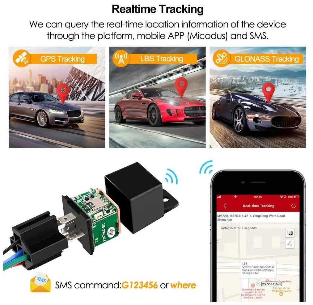 GPS трекер Micodus MV720 фотография 3