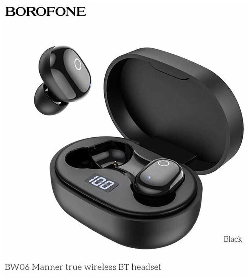 Беспроводные Bluetooth наушники BOROFONE BW06 Manner BT 5.1 фотография 15