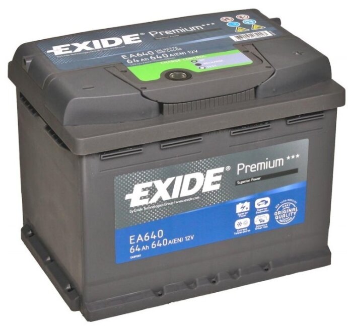 Автомобильный аккумулятор Exide Premium EA640 фотография 1