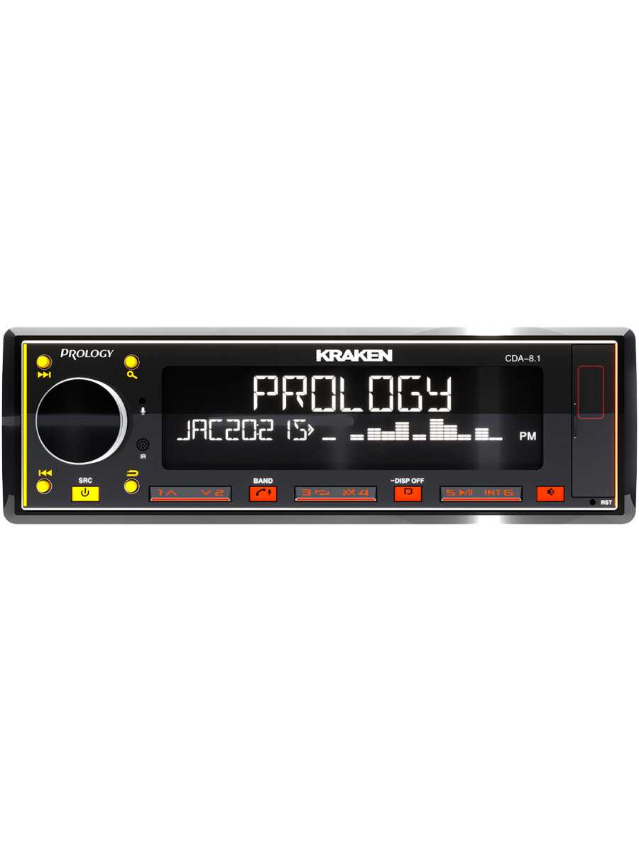 Автомагнитола PROLOGY CDA-8.1 KRAKEN FM/USB/BT ресивер 8х65 Вт фотография 11
