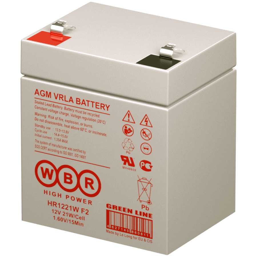 Аккумуляторная батарея WBR HR1221W F2 12В фотография 8