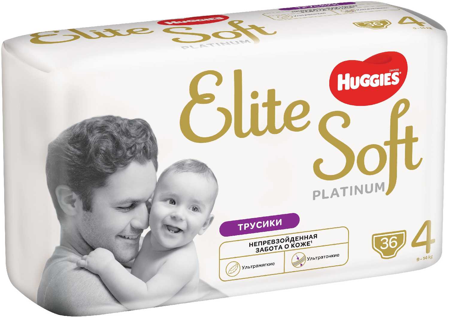 Huggies трусики Elite Soft Platinum 4 (9-14 кг) фотография 2