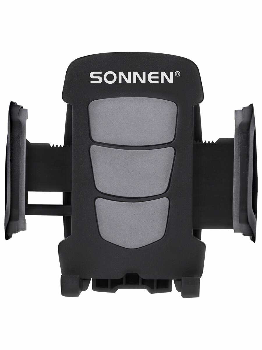 Держатель для телефона в авто на стекло SONNEN 354921 [50-100 мм, 360°] фотография 1