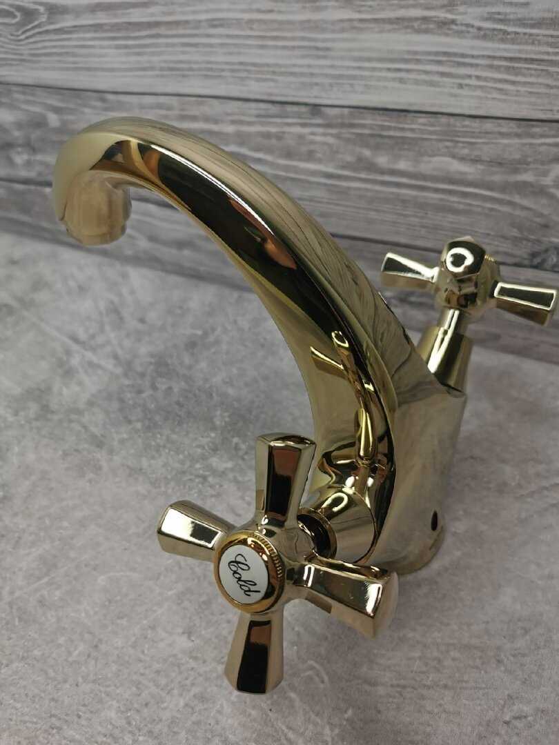Комплект смесителей Mixxus Premium RETRO GOLDEN (1461) фотография 7