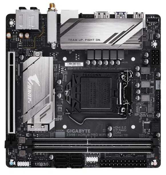 Материнская плата GIGABYTE Z390 I AORUS PRO WIFI (rev. 1.0)