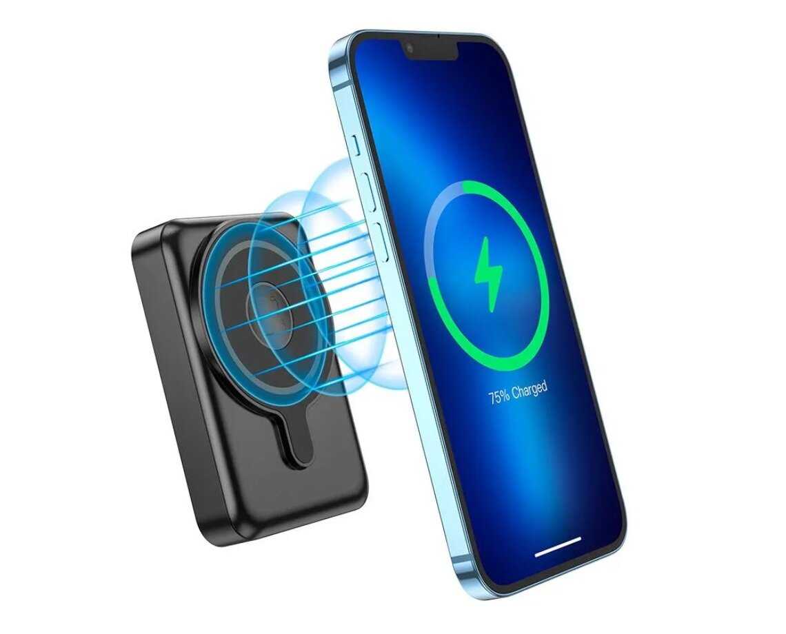 Портативное зарядное устройство Hoco Q11 3in1 Magnetic Phone, iWatch, headset 10000mAh фотография 14