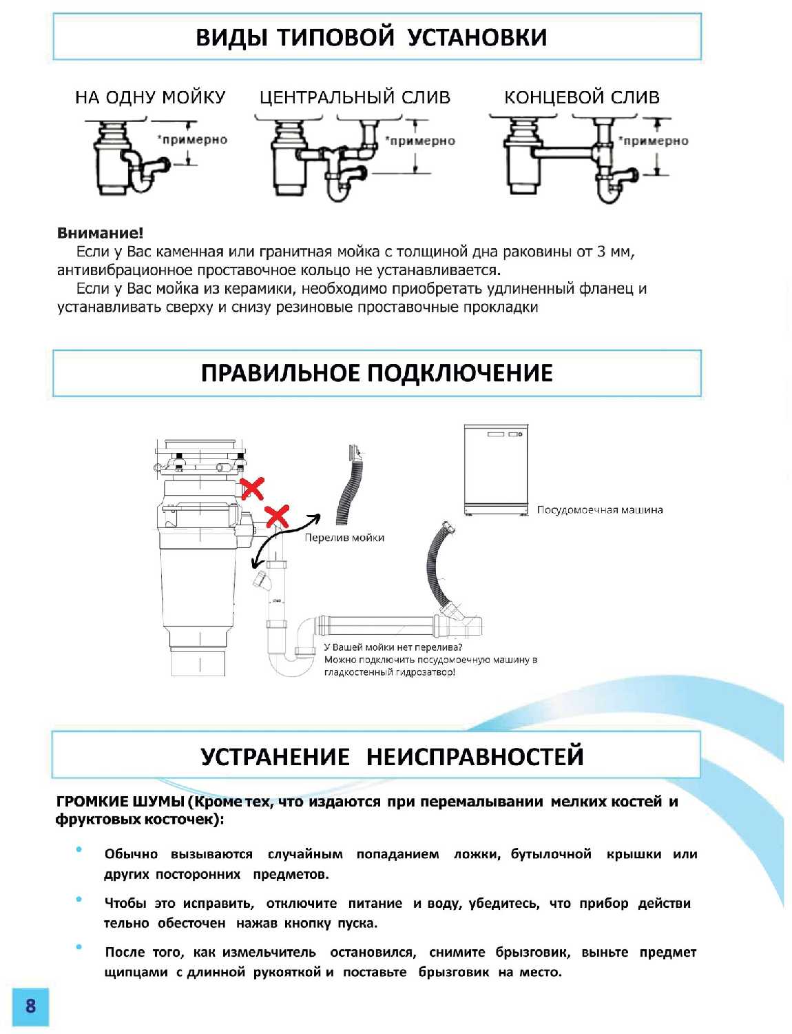Бытовой измельчитель WASTE FIGHTER F-52 Premium Compact фотография 30
