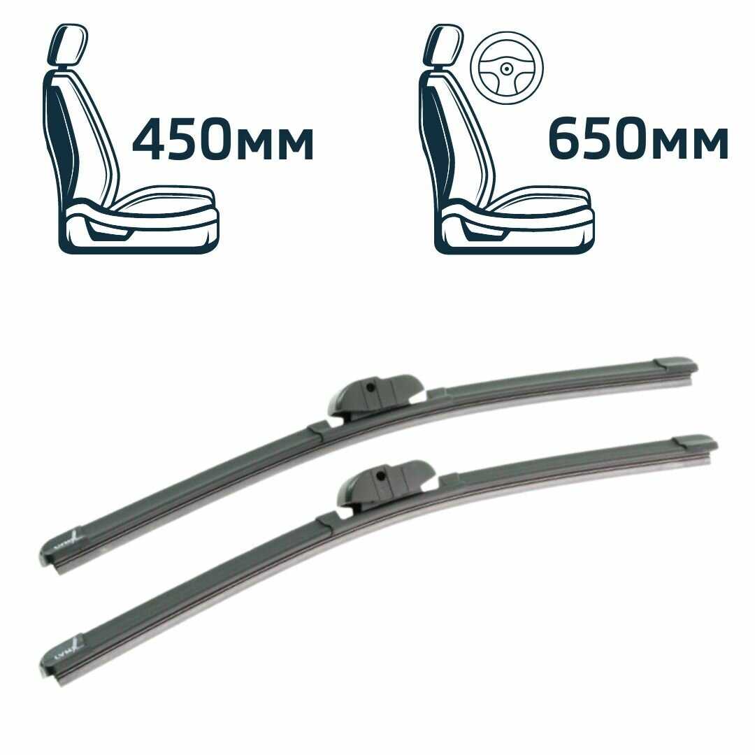 Дворники BMW 7-Series (F01) (650мм-450мм) фотография 3