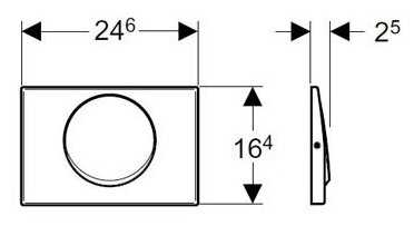 Кнопка смыва Geberit Mambo (115.751.00.1) фотография 3