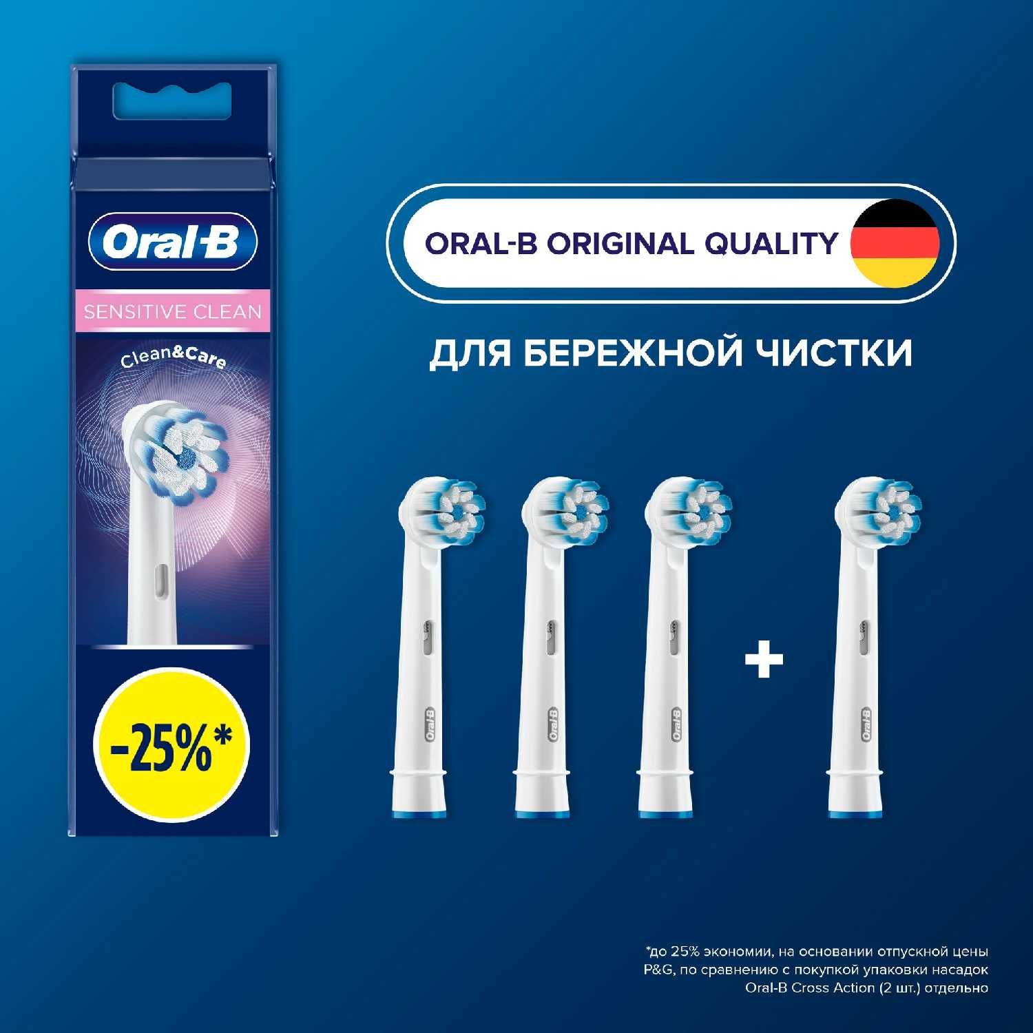 Насадки для электрической зубной щетки Oral-B Pro Cross Action (6 шт.) фотография 1