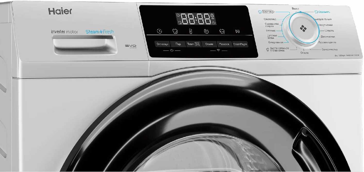 Стиральная машина Haier HW80-BP12929E [8 кг, инвертор, пар] фотография 2