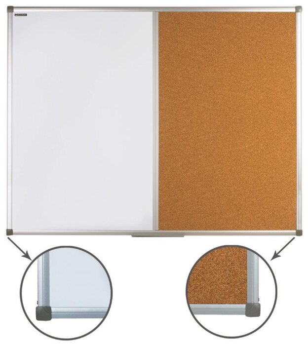 Доска магнитно-маркерно-пробковая BRAUBERG 236865 фотография 1