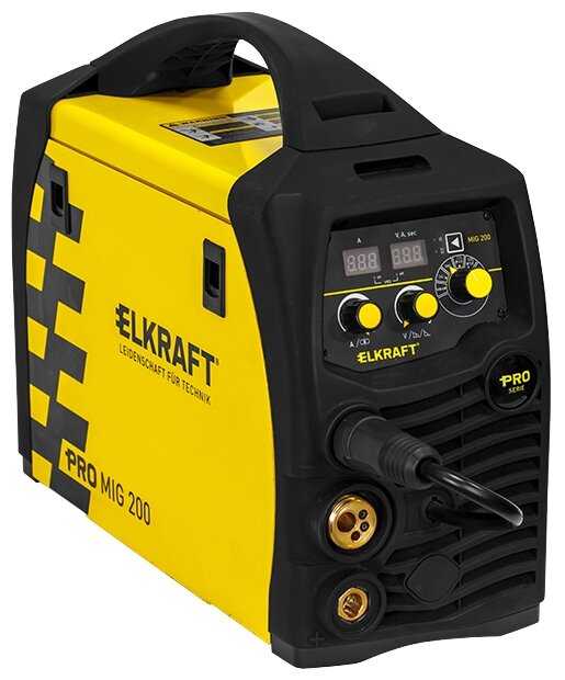 Сварочный аппарат ELKRAFT PRO MIG 200 SYNERGY (N229) (TIG, MIG/MAG, MMA)