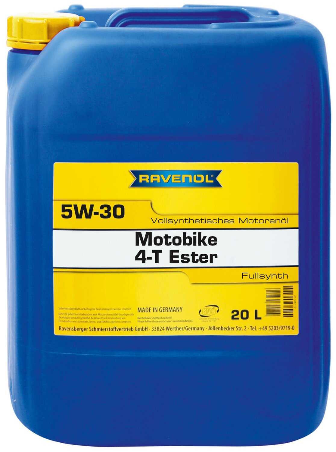 Синтетическое моторное масло RAVENOL Motobike 4-T Ester SAE 5W-30 фотография 2