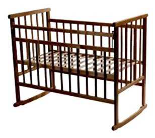 Кроватка Мой малыш 2, качалка, полозья для качания фотография 1