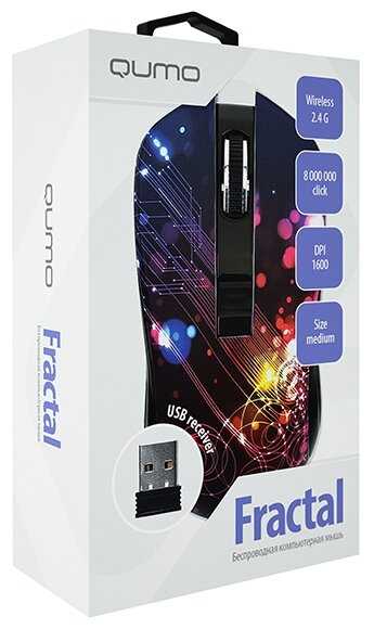 Беспроводная мышь Qumo Fractal M25 фотография 4