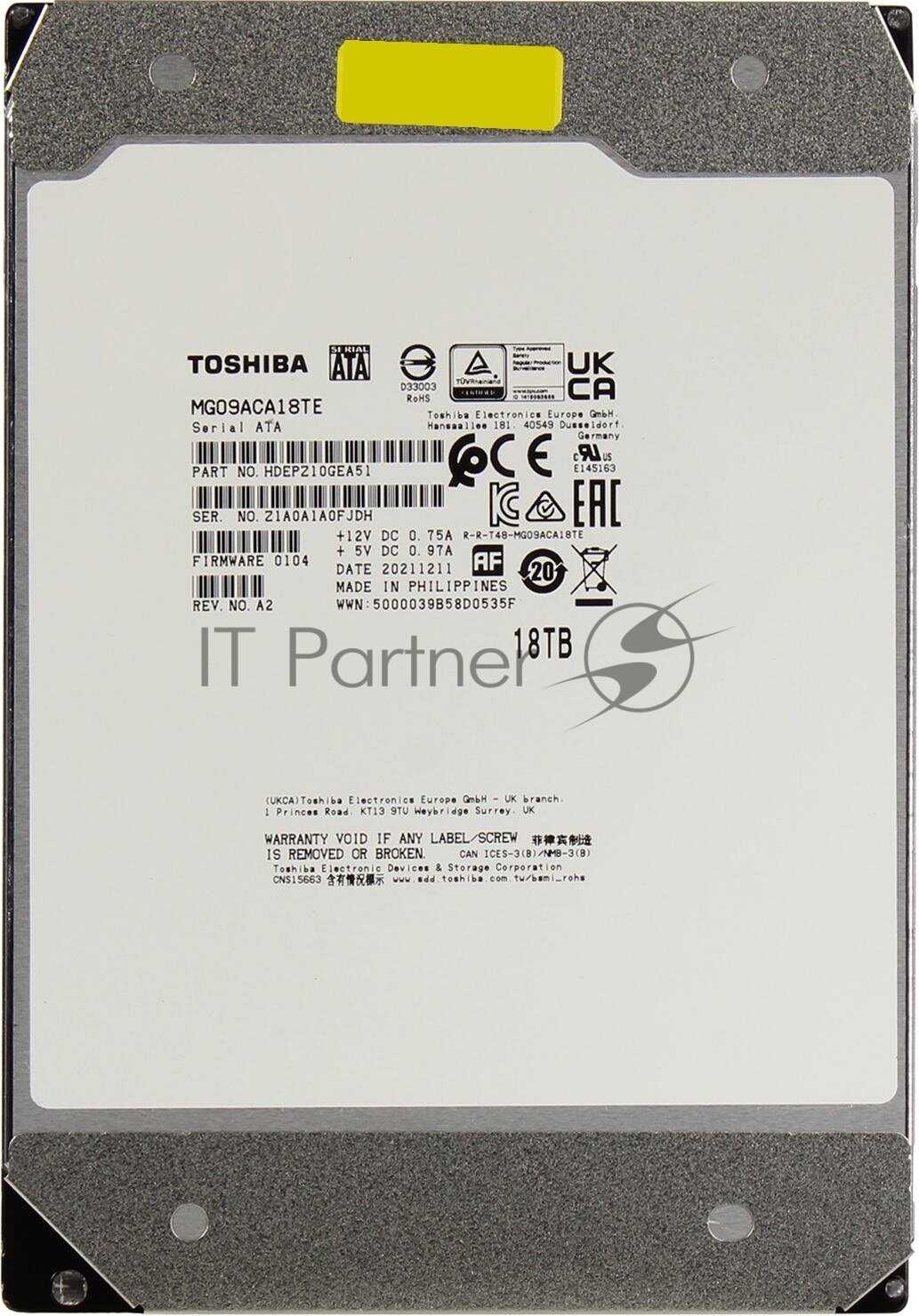 Жесткий диск Toshiba MG06ACA10TE фотография 12