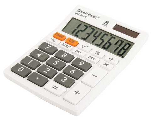 Калькулятор настольный BRAUBERG ULTRA-08 фотография 6