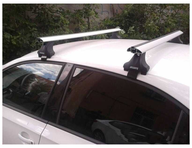 Багажник на крышу Atlant, 8824+7002+7256, крыловидные дуги 1,26м на Хендай Соната 8 2019-2022, арт:214153 фотография 3