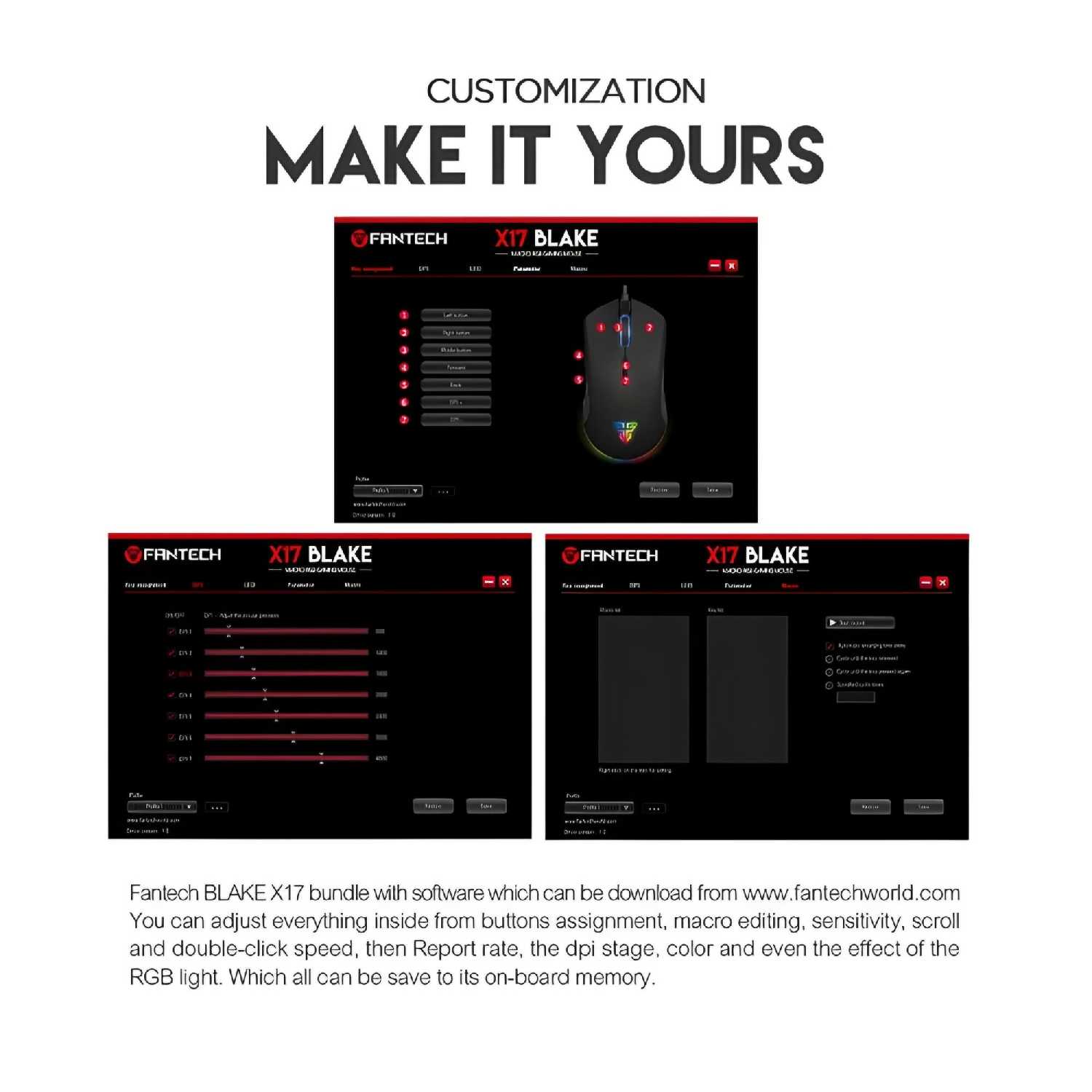 Игровая мышь Fantech X17 Blake фотография 11