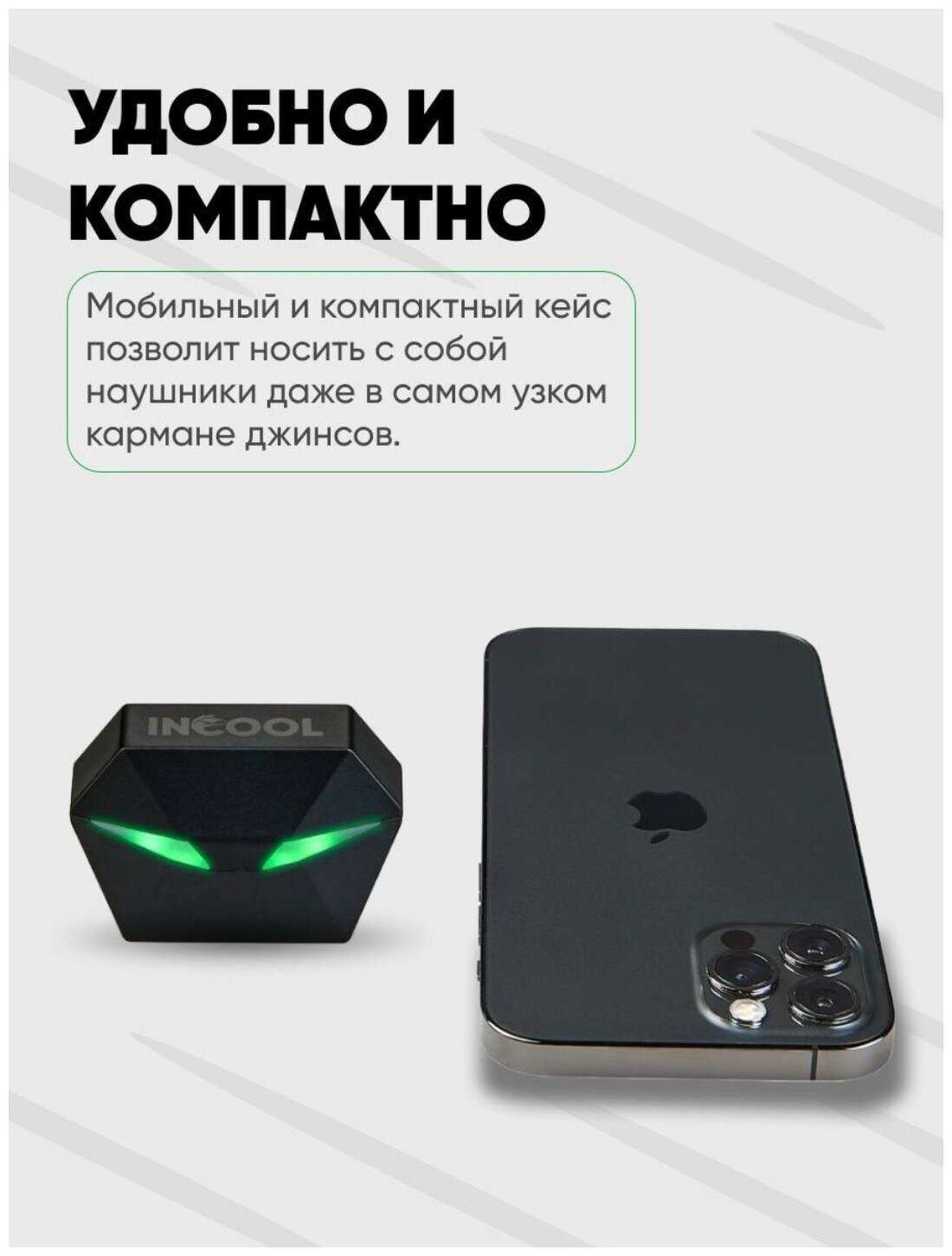 Спортивные беспроводные наушники INCOOL TWS фотография 2