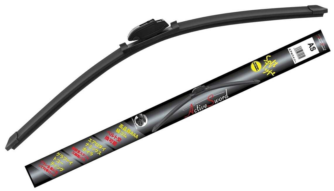 Бескаркасная щетка стеклоочистителя Maruenu Flex Active Sword AS50/2020, с графитом