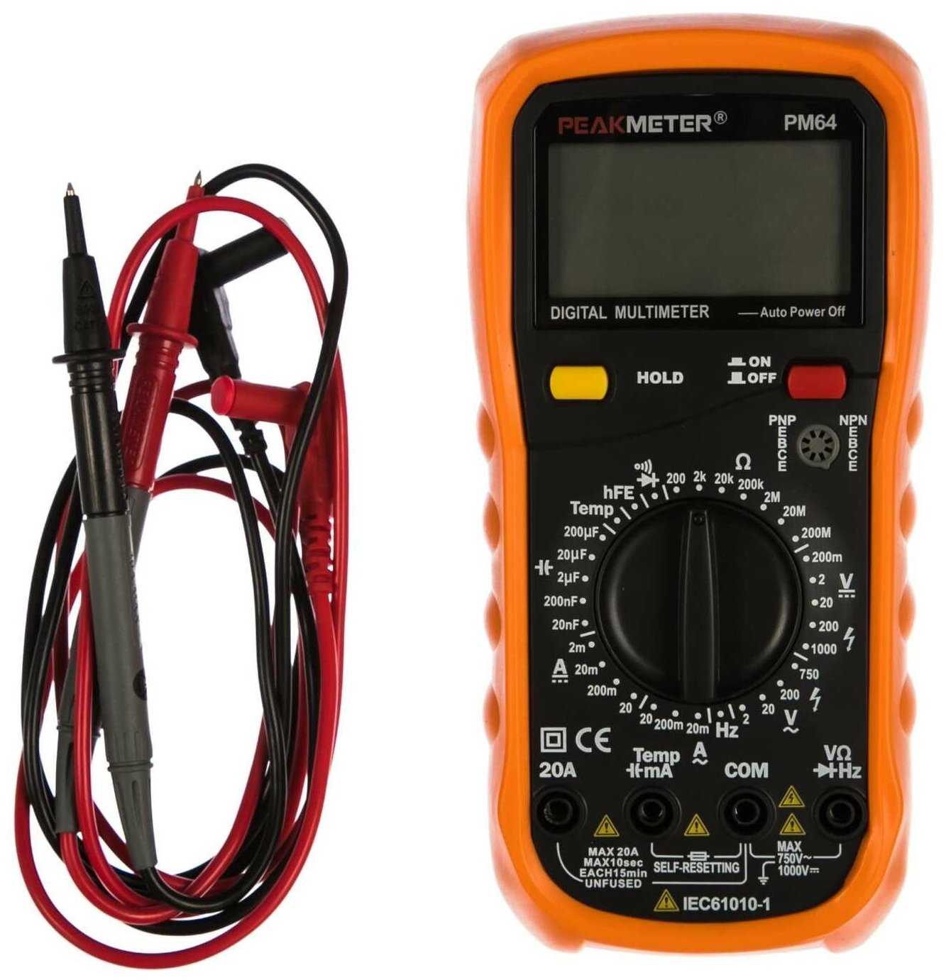 Мультиметр цифровой Peakmeter PM64 фотография 3