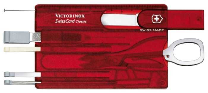 Нож многофункциональный VICTORINOX SwissCard Classic box (0.7100/0.7122/0.7133) фотография 1
