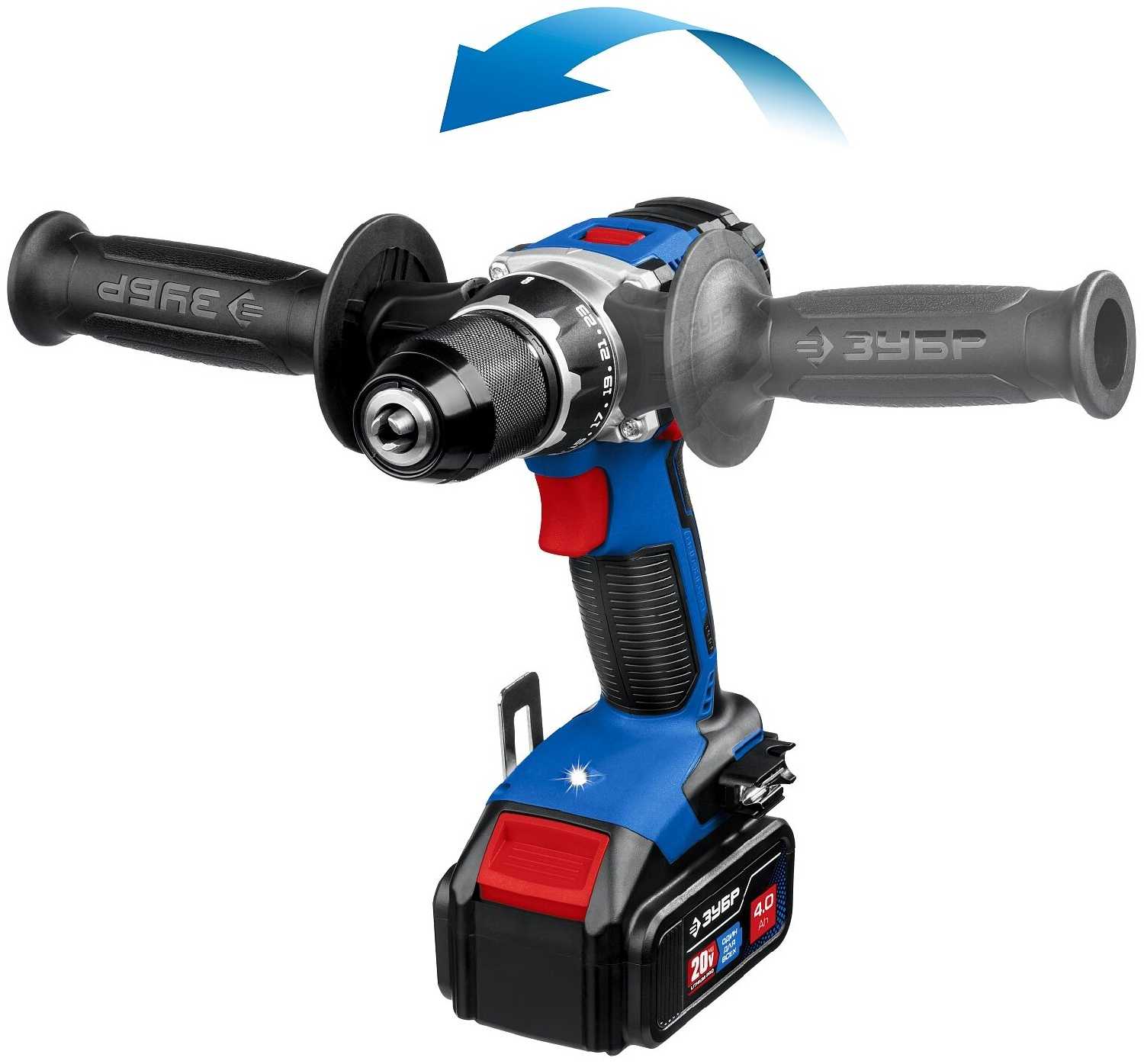 Аккумуляторная дрель-шуруповерт ЗУБР DB-201-42 фотография 3