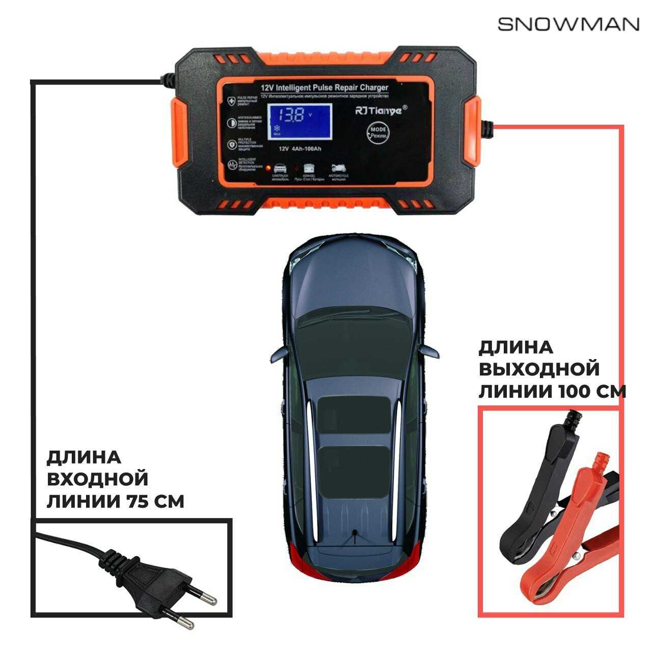 Зарядное устройство для автомобильного аккумулятора автоматическая 12V-6А фотография 3
