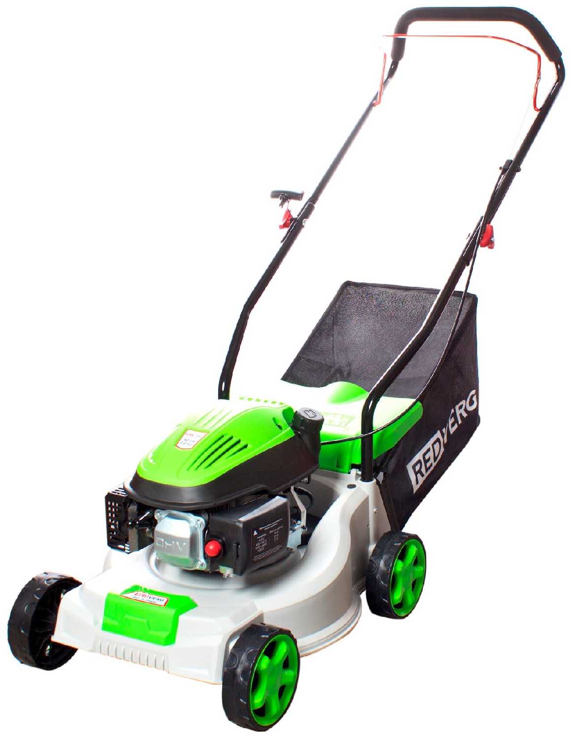 Газонокосилка бензиновая несамоходная RedVerg RD-GLM40P 2,2 л. с, 40 см